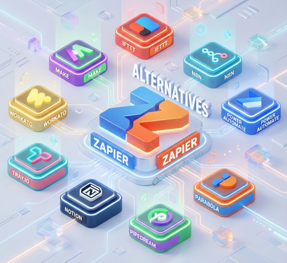 an image depicting the nine zapier alternatives mentioned in the article
