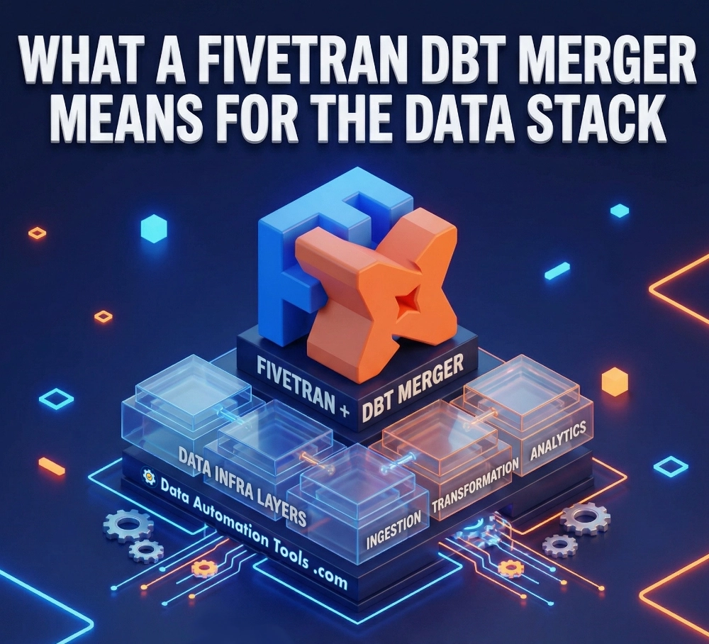 an image depicting the fivetran dbt merger as components on a chip board