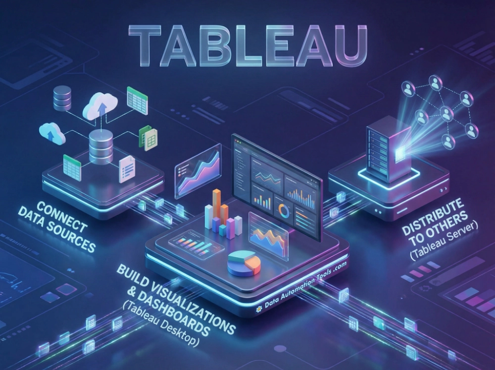 an illustration of Tableau's strengths - data analytics and visualization