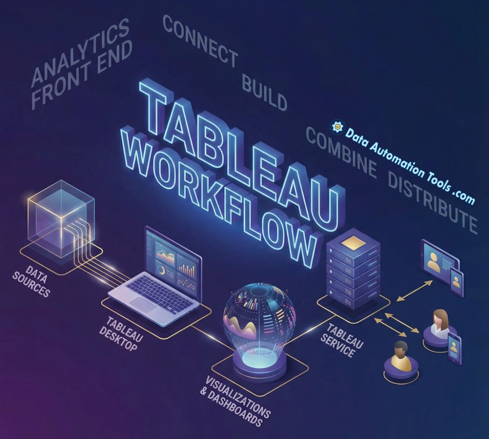 an image illustrating the Tableau workflow