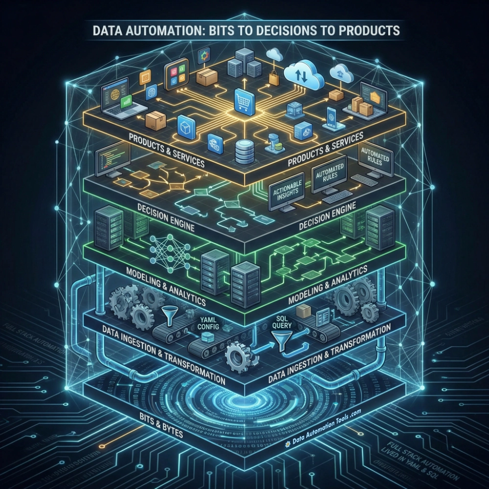 an image of the five layers of data making up a modern stack