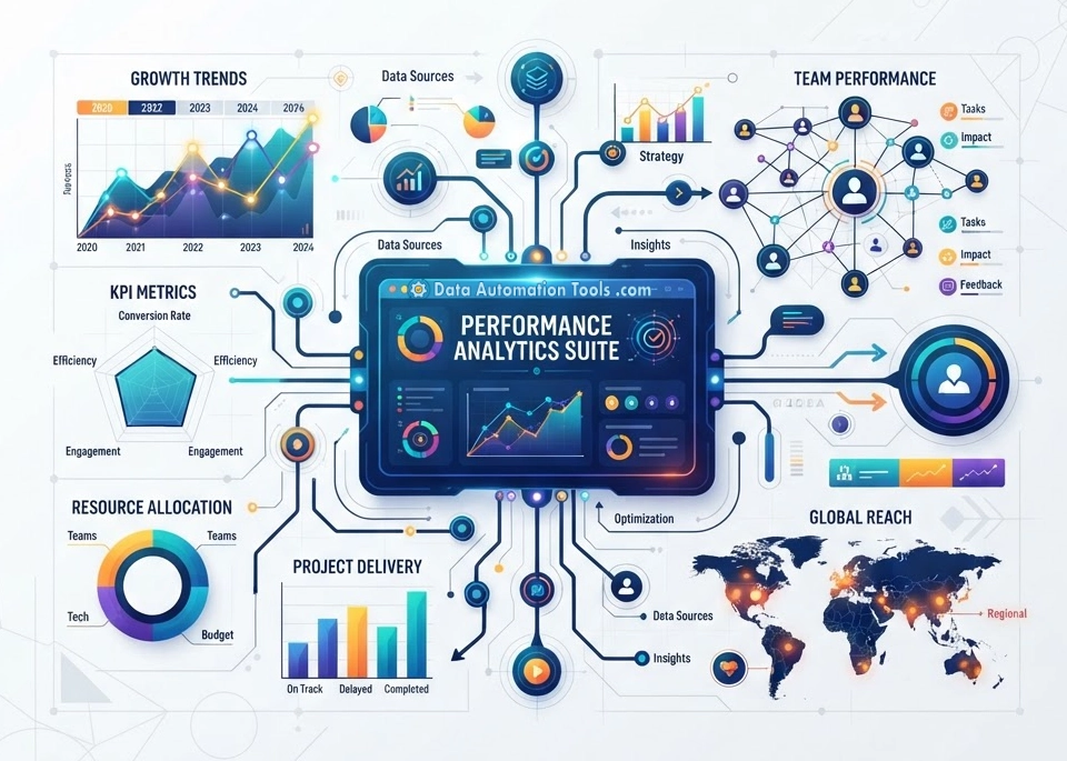 illustration of a performance analytics dashboard